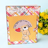 Rotating Wheel Greeting Card with Teddy